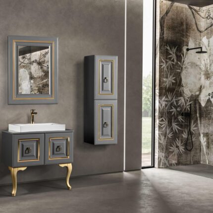 Bagnora Armada 80 cm Gri Banyo Dolabı (Boy Dolapsız)