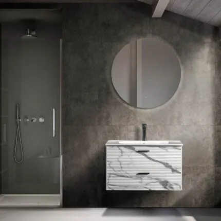 Bagnora Carrara 80 cm Banyo Dolabı (Boy Dolapsız)