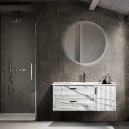 Bagnora Carrara120 cm Banyo Dolabı (Boy Dolapsız)