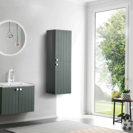 Bagnora D-Line 65 cm Yeşil Banyo Dolabı (Boy Dolapsız)