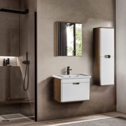 Bagnora Hera 60 cm Beyaz Banyo Dolabı (Boy Dolapsız)