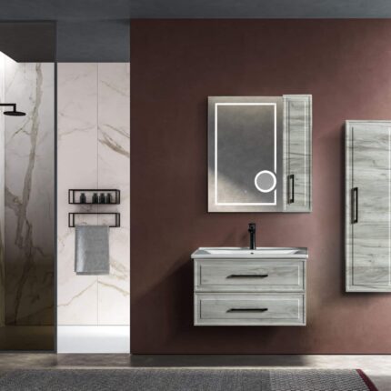 Bagnora Tudor 80 cm Banyo Dolabı (Boy Dolapsız)