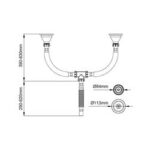 Bocchi Eviye Süzgeci ve Sifonu İkili 2331-0002 - 2331-0002 - Basmalı Sifon , Gider (Pop-Up), Lavabo Süzgeci - 1