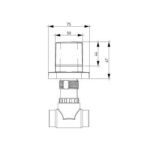 Bocchi Tula Ankastre Stop Valf Altın - 6150-0016-EG - Stop Valf - 1