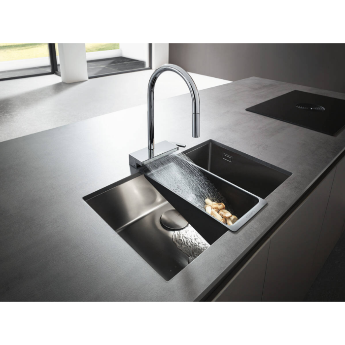 Hansgrohe Aquno Select M81 Tek kollu Eviye Bataryası 170, Çekilebilir El Duşu, 3jet, sBox - Görsel 3