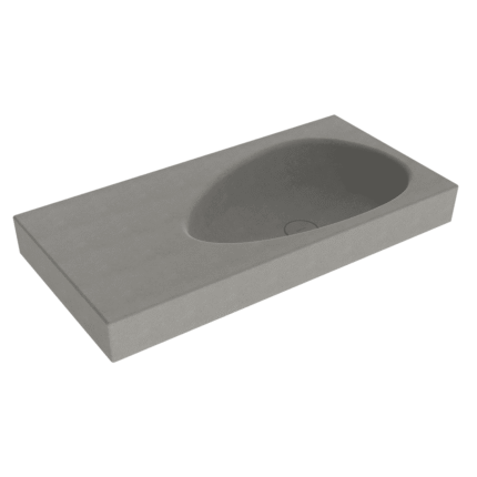 Bocchi Etna Etajerli Lavabo 90 cm Mat Beton - 1115-069-0125 - Etajerli Lavabo