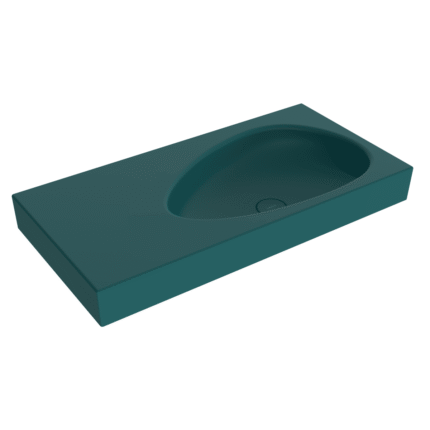 Bocchi Etna Etajerli Lavabo 90 cm Mat Petrol Mavisi - 1115-071-0125 - Etajerli Lavabo