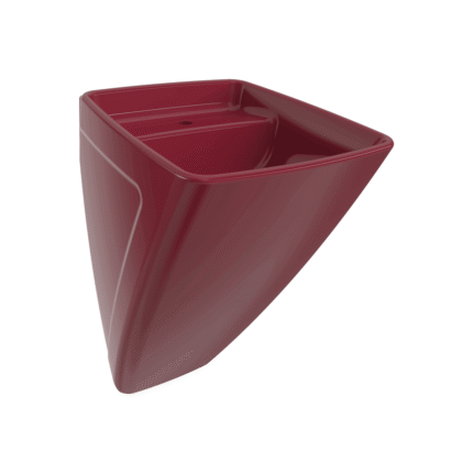 Bocchi Firenze Monoblok Lavabo Parlak Burgonya Bordosu - 1082-072-0126 - Monoblok Bütün Lavabo