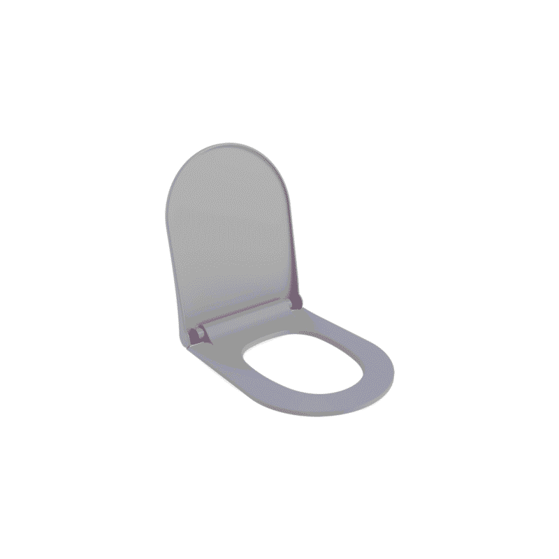 Bocchi Klozet Kapağı - Çeşitli Modellerle Uyumlu Mat Gri