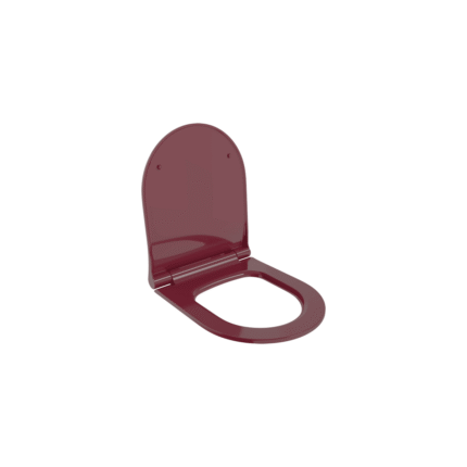 Bocchi Klozet Kapağı - Çeşitli Modellerle Uyumlu Parlak Burgonya Bordosu