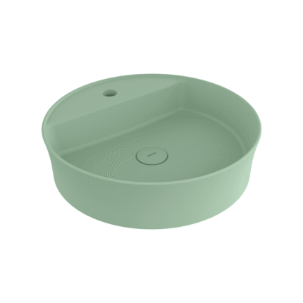 Bocchi Sottile Slim Line Tezgah Üstü Lavabo 45 cm Mat Mint Yeşil