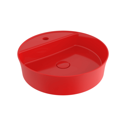 Bocchi Sottile Slim Line Tezgah Üstü Lavabo 45 cm Parlak Kırmızı