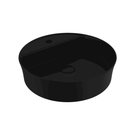 Bocchi Sottile Slim Line Tezgah Üstü Lavabo 45 cm Parlak Siyah