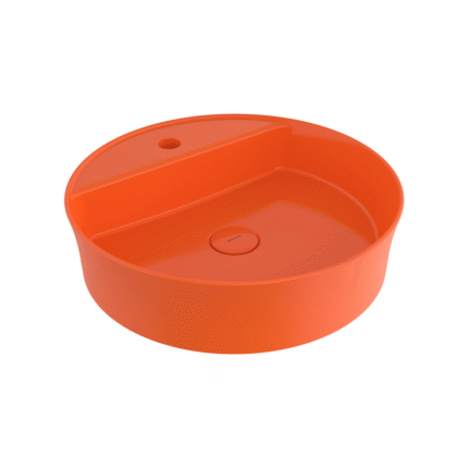 Bocchi Sottile Slim Line Tezgah Üstü Lavabo 45 cm Parlak Turuncu