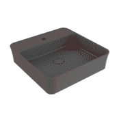 Bocchi Sottile Slim Line Tezgah Üstü Lavabo 45x45 cm Mat Antrasit