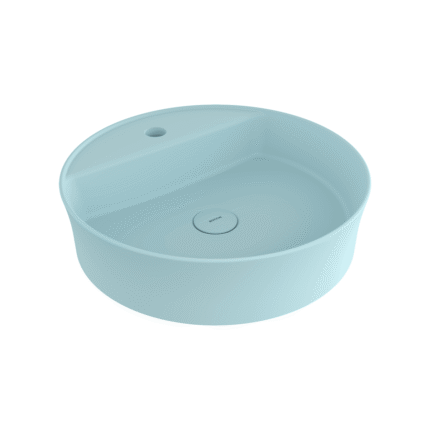 Bocchi Sottile Slim Line Tezgah Üstü Lavabo 45 cm Mat Buz Mavisi - 1599-029-0126 - Tezgah Üstü Lavabo