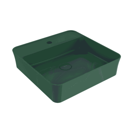 Bocchi Sottile Slim Line Tezgah Üstü Lavabo 45x45 cm Mat Yeşil - 1598-027-0126 - Tezgah Üstü Lavabo