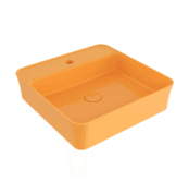 Bocchi Sottile Slim Line Tezgah Üstü Lavabo 45x45 cm Parlak Mandalina Sarısı - 1598-021-0126 - Tezgah Üstü Lavabo