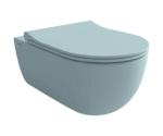 Bocchi V-Tondo Rimless Gizli Taharet Girişli Asma Klozet Buz Mavisi
