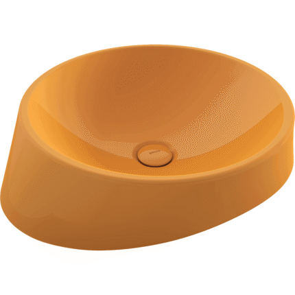 Bocchi Venezia Çanak Lavabo 56 cm Parlak Mandalina Sarısı - 1010-021-0125 - Çanak Lavabo