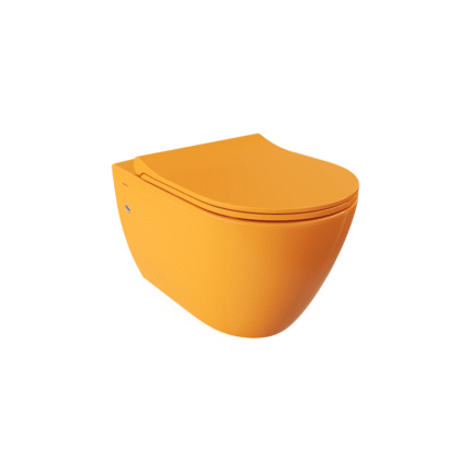 Bocchi Venezia Rimless Asma Klozet Parlak Mandalina Sarısı