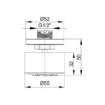ECA 2F Duş Jeti (Normal - Masajlı) - 102137011 - Tepe Duşları - 1