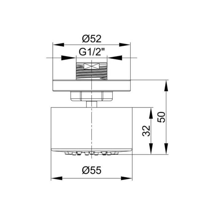 ECA 2F Duş Jeti (Normal - Masajlı) - 102137011 - Tepe Duşları - 1
