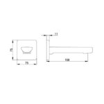 ECA Altın Ankastre Çıkış Ucu - 102859206-K - Çıkış Ucu - 1