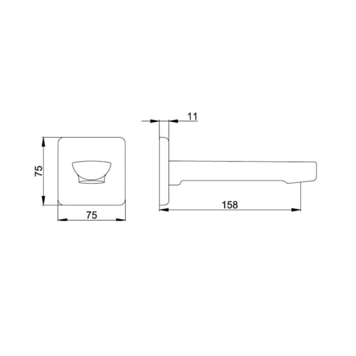 ECA Altın Ankastre Çıkış Ucu - 102859206-K - Çıkış Ucu - 1