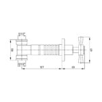 ECA Ankastre Ara Kesme Valfi - 102151011H - Stop Valf - 1