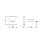 ECA Ankastre Banyo Bataryası Çıkış Ucu - 102159205-K - Çıkış Ucu - 1