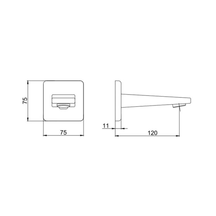 ECA Ankastre Banyo Bataryası Çıkış Ucu - 102159205-K - Çıkış Ucu - 1