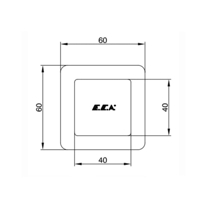 ECA Caro Ankastre Ara Kesme Valfi - 102151022 - Stop Valf - 1