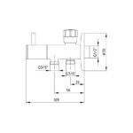 ECA Çift Çıkışlı Taharet Musluğu - 102111091 - Tahret Muslukları - 1