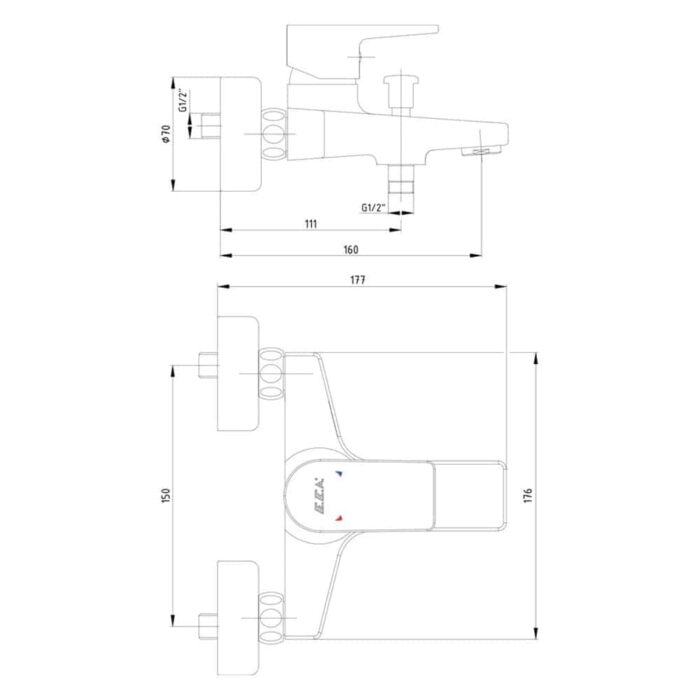 ECA Dalia Banyo Bataryası - 102102488 - Banyo Bataryası - 1