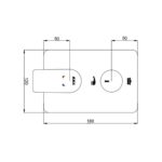 ECA Dalia Çift Yollu Ankastre Duş Bataryası - 102167212-KDE - Ankastre Duş Bataryası - 1