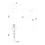 ECA Dalia Orta Boy Lavabo Bataryası