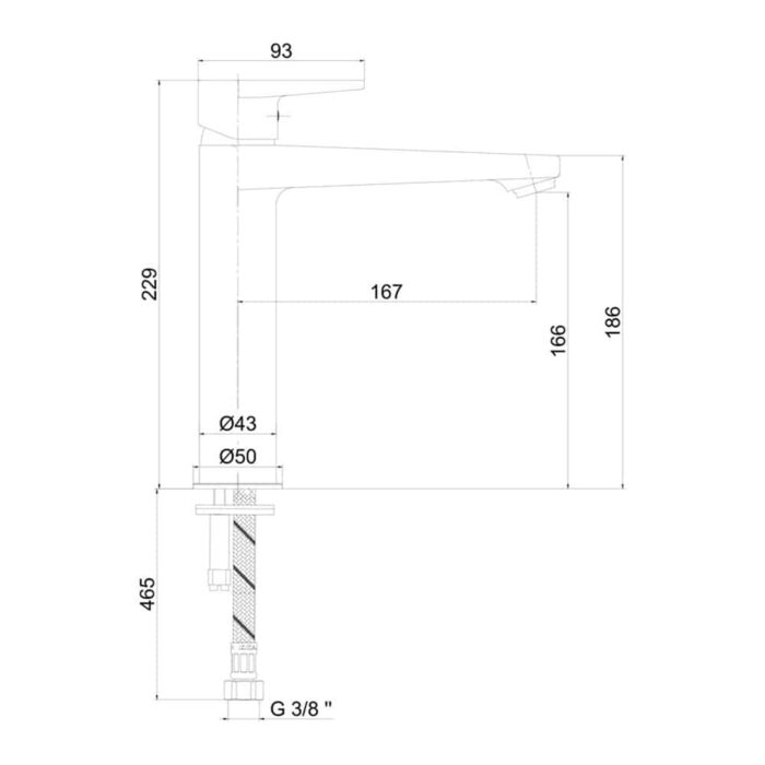 ECA Dalia Orta Boy Lavabo Bataryası