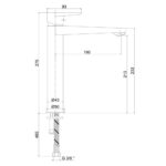 ECA Dalia Yüksek Tip Lavabo Bataryası - 102188114 - Çanak Lavabo Bataryası - 1