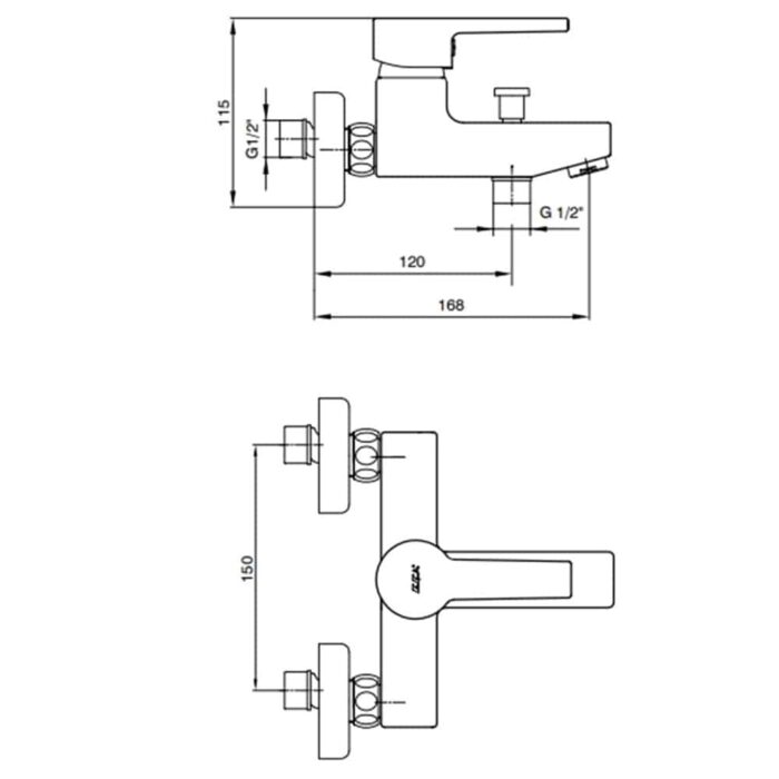 ECA Delta Banyo Bataryası - 102102346 - Banyo Bataryası - 1