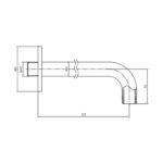 ECA Duvardan 33 cm Dirsek