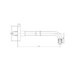 ECA Duvardan 44 cm Dirsek - 102126798 - Duş Çıkış Dirseği - 1