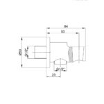 ECA El Duşu Askılı Duş Çıkış Dirseği