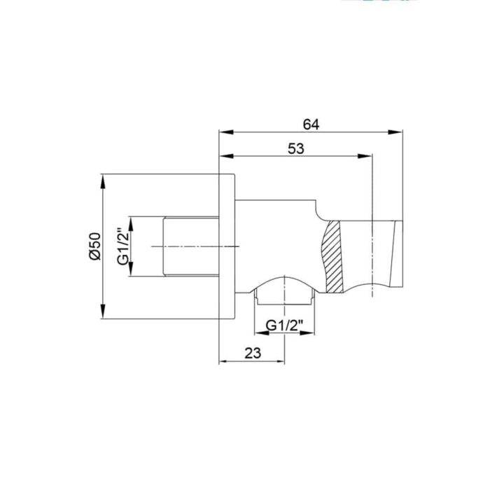 ECA El Duşu Askılı Duş Çıkış Dirseği