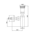 ECA Elegant Bas Bırak Lavabo Sifonu - 102119055 - Basmalı Sifon , Gider (Pop-Up) - 1