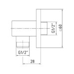 ECA Elegant Duş Dirseği - 102126388 - Duş Çıkış Dirseği - 1