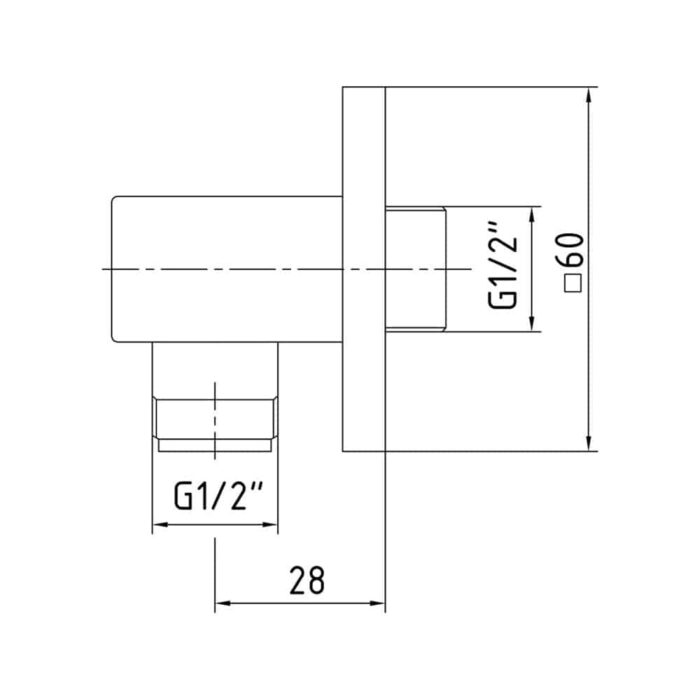 ECA Elegant Duş Dirseği