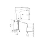 ECA Fotoselli Lavabo Musluğu, Elektrikli - 108108048 - Fotoselli Lavabo Bataryası - 1