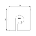 ECA İcon Ankastre Duş Bataryası - 102167101H-K - Ankastre Duş Bataryası - 1