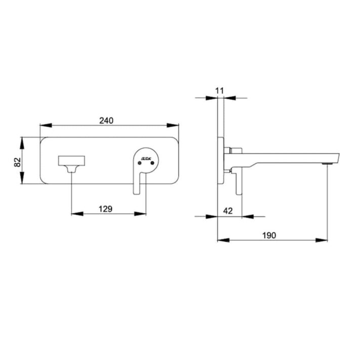 ECA İcon Ankastre Lavabo Bataryası - 102167601H-K - Ankastre Lavabo Bataryası - 1